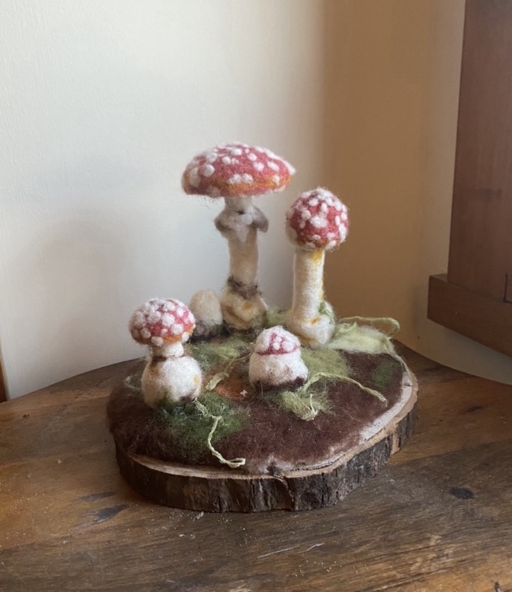 felted mushroom